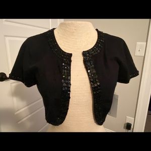 Adrianna Papell Top Bling NWT Crop Shrug sweater